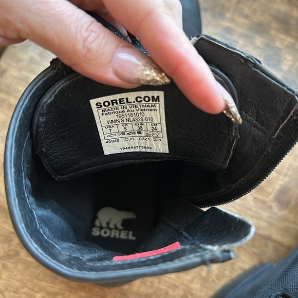 Sorel WOMEN'S EMELIE II LACE BOOTIE- black - Picture 6 of 7